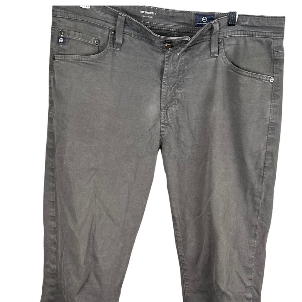 AG Adriano Goldschmied The Everett Slim Straight Pants Grey 33x32 1794SUDDOK 32